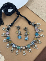 Load image into Gallery viewer, KRITI STONE NECKLACE SET