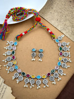 Load image into Gallery viewer, Geetika Stone Necklace set