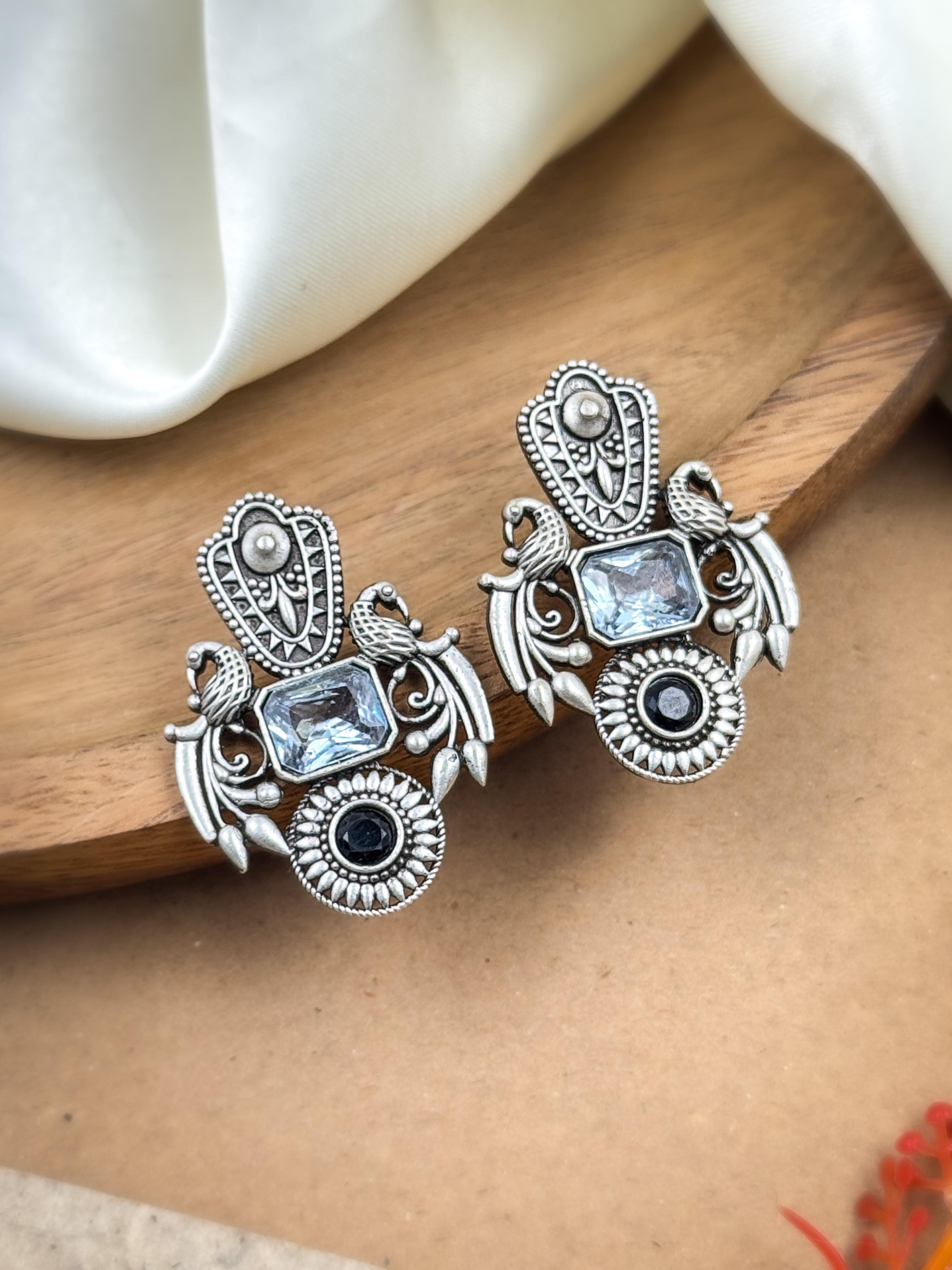 MISHTI STONE STUD EARRINGS