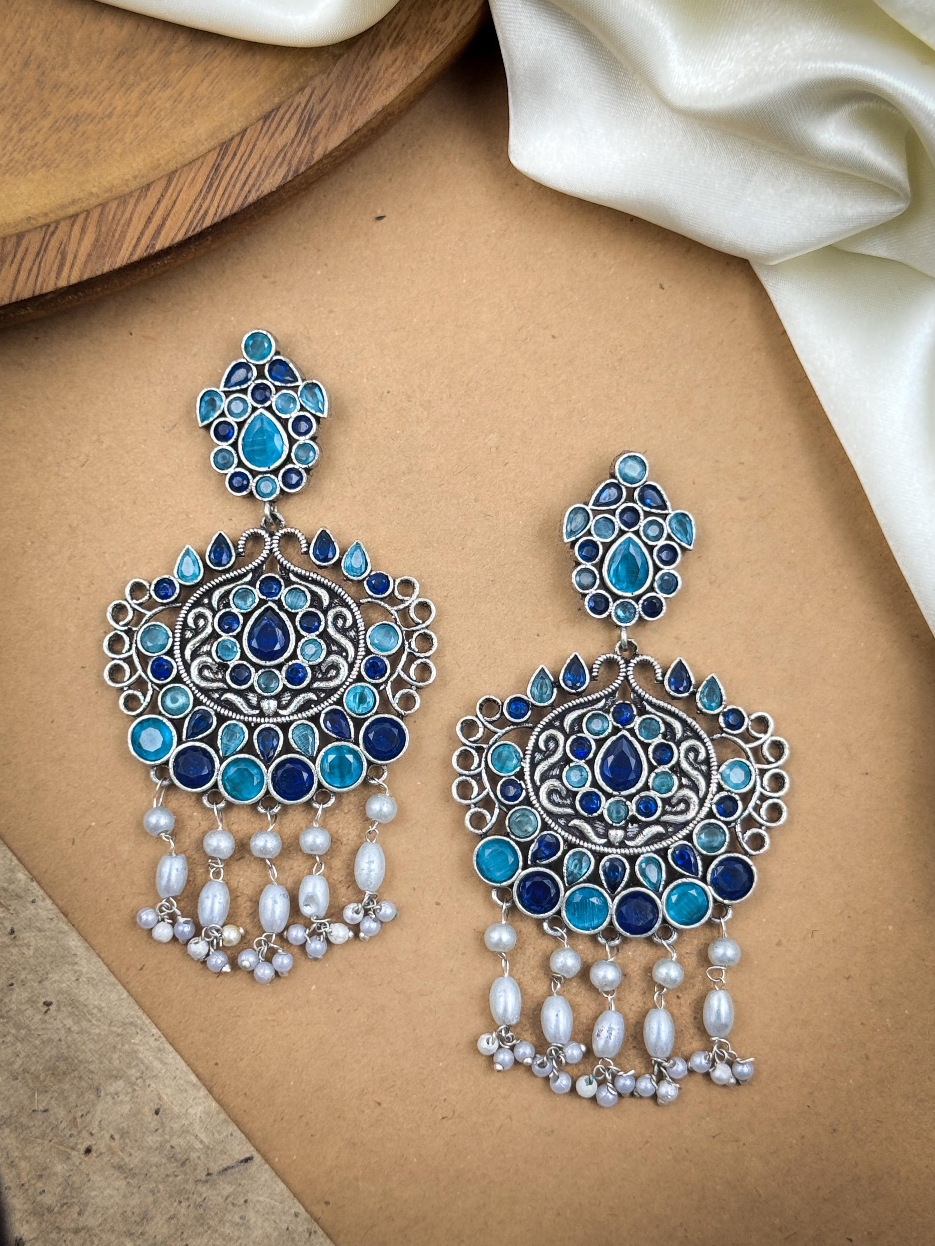 TANVI STONE DANGLER EARRINGS