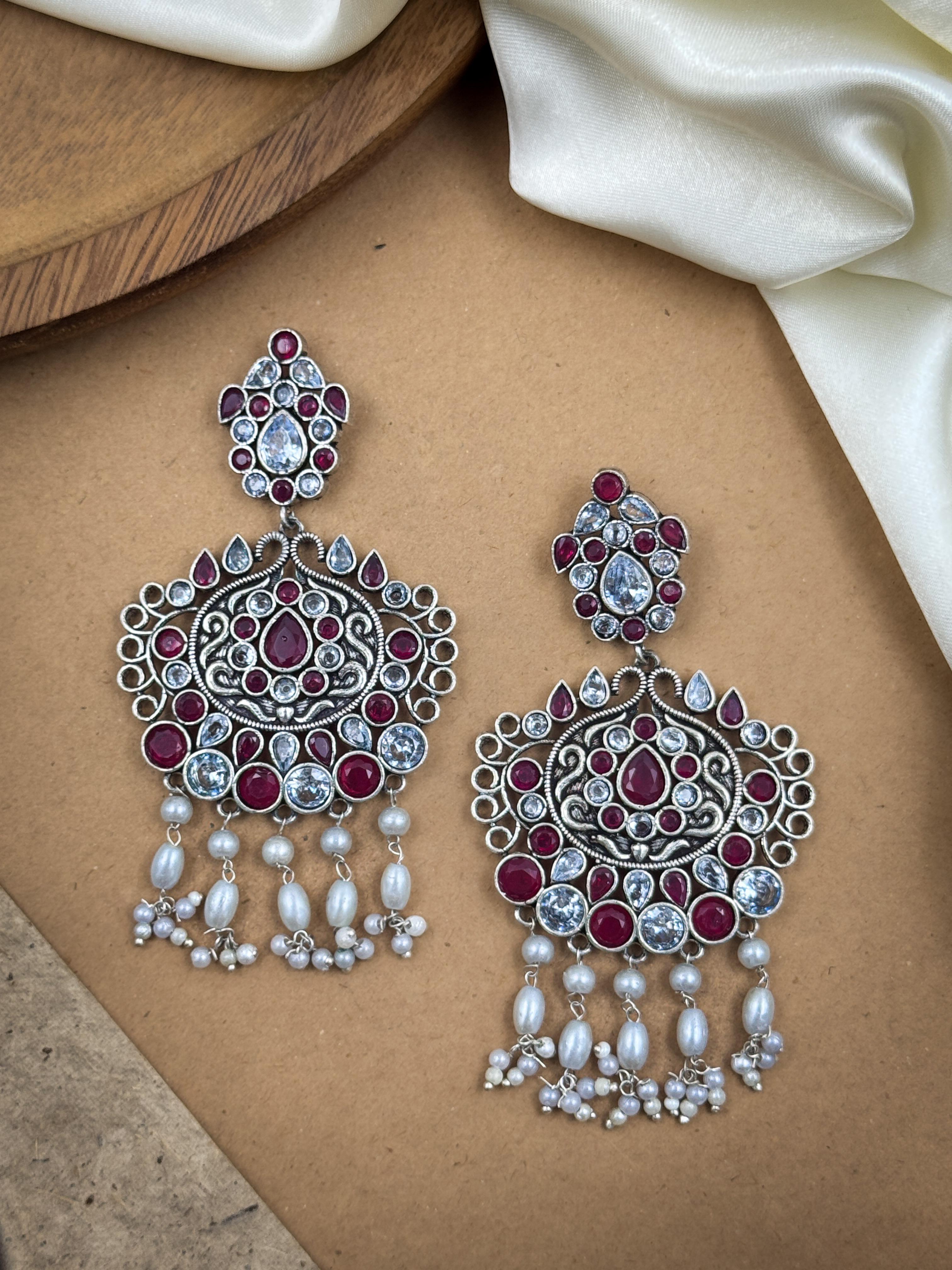 TANVI STONE DANGLER EARRINGS