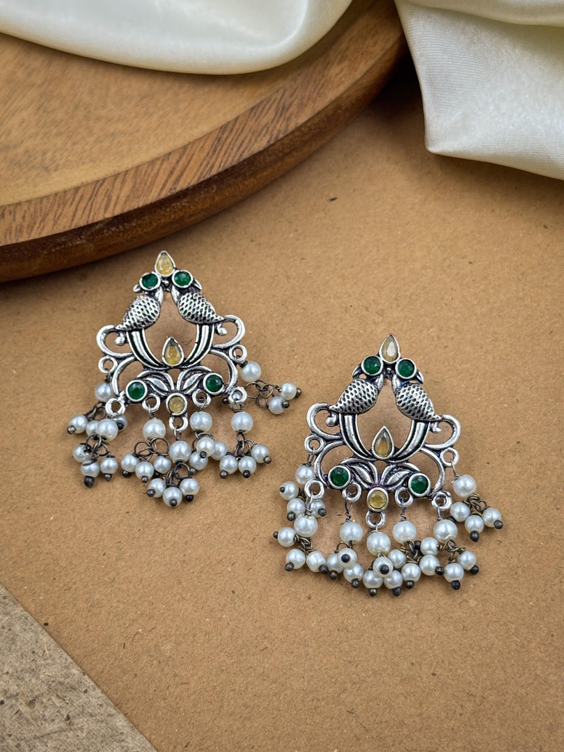 Diya Dangler Stone Earrings