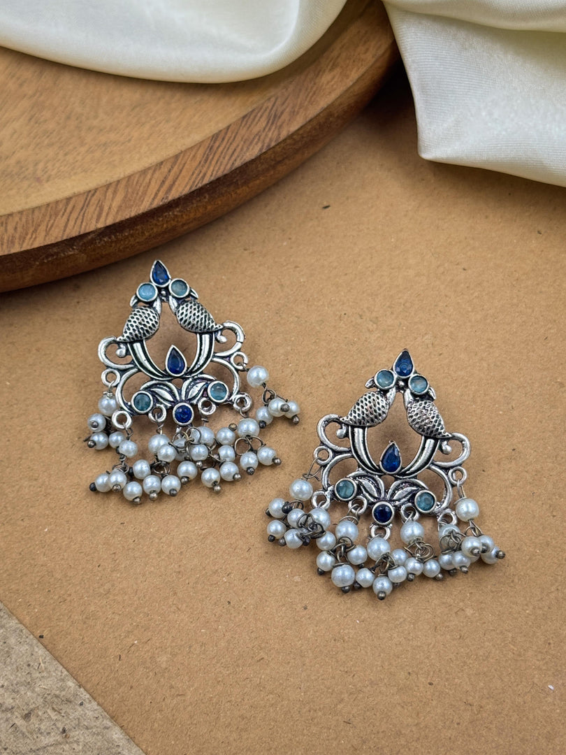 Diya Dangler Stone Earrings