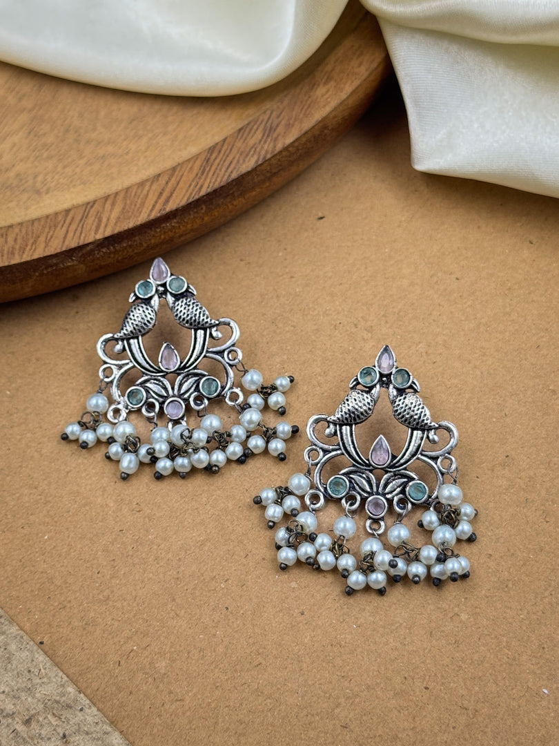 Diya Dangler Stone Earrings