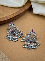 Load image into Gallery viewer, Diya Dangler Stone Earrings