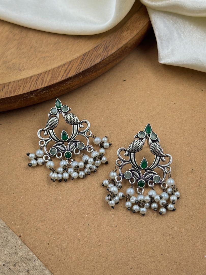 Diya Dangler Stone Earrings