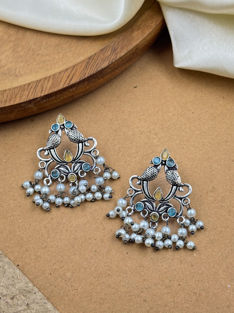 Diya Dangler Stone Earrings