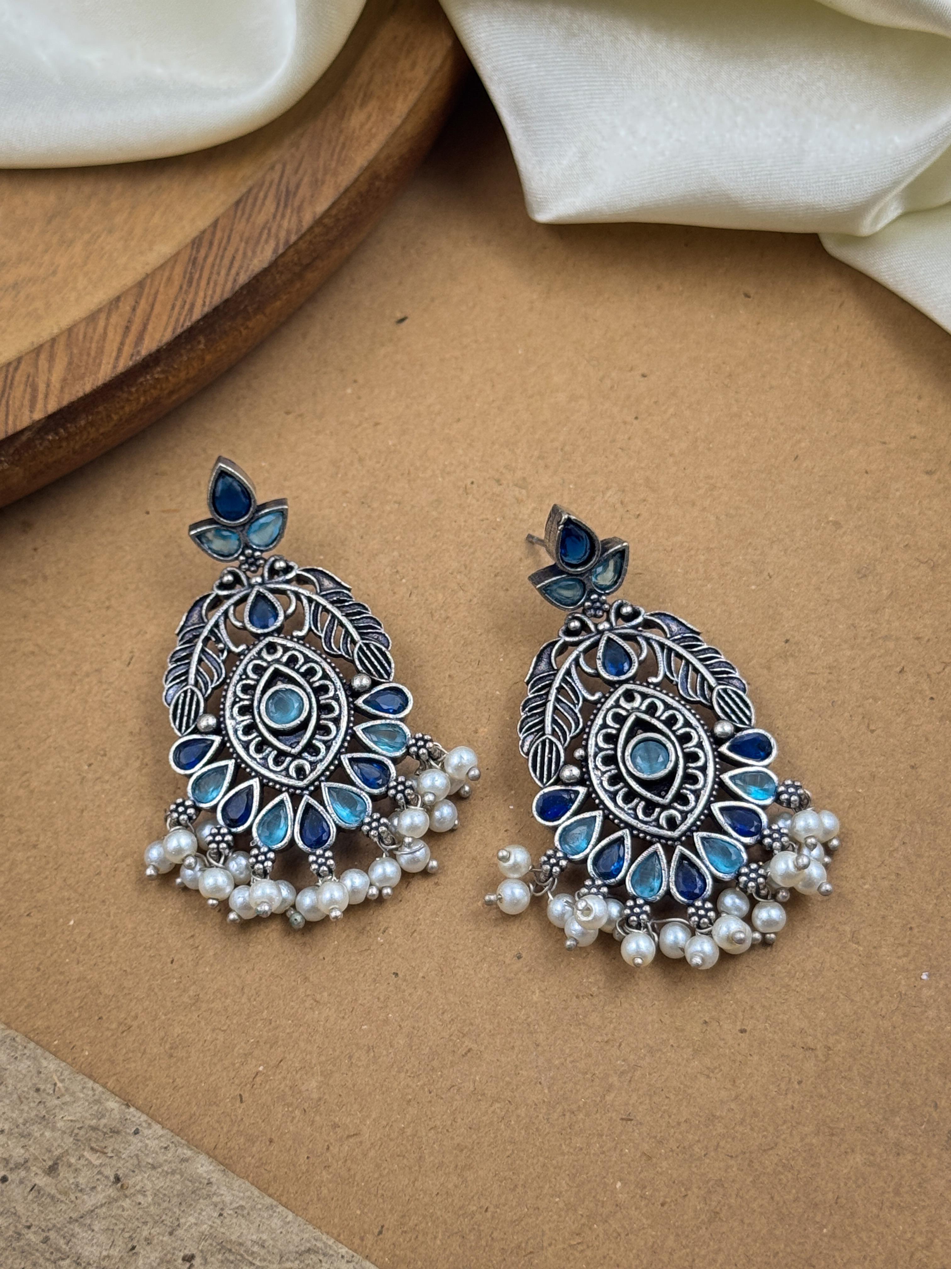 MANYA STONE DANGLER EARRINGS