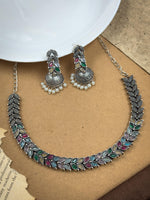 Load image into Gallery viewer, MEHER STONE NECKLACE SET