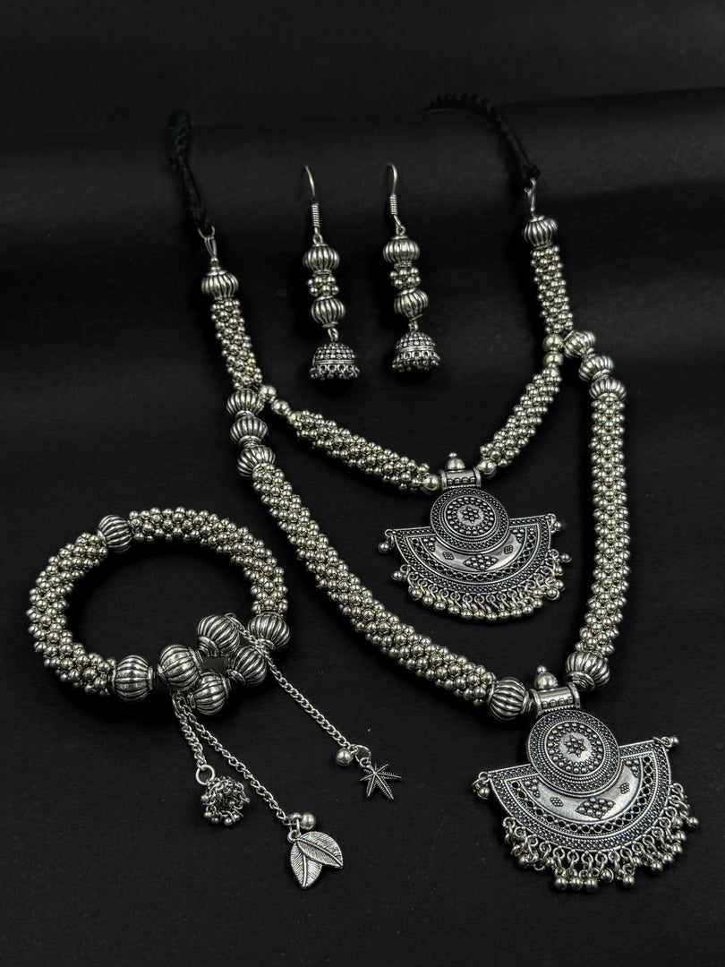 TANYA OXIDISED JEWELLERY SET COMBO