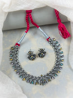 Load image into Gallery viewer, Sanvi Handmade Stone Necklace Set
