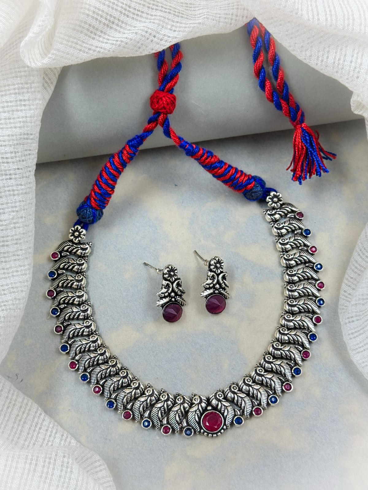 Vanya Handmade Stone Necklace Set