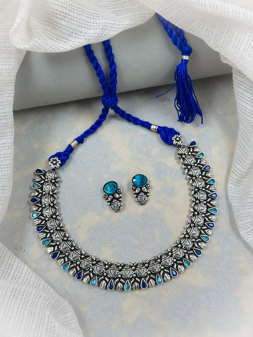 Saachi Handmade Stone Necklace Set