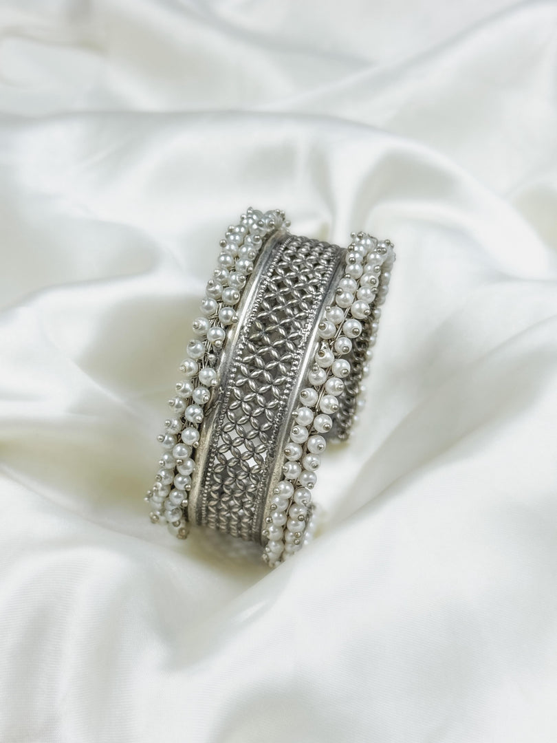 Kriya Silver Lookalike Handmade Kada