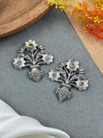 Load image into Gallery viewer, Unique Floral Pot Stud Earrings