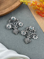 Load image into Gallery viewer, Unique Floral Pot Stud Earrings