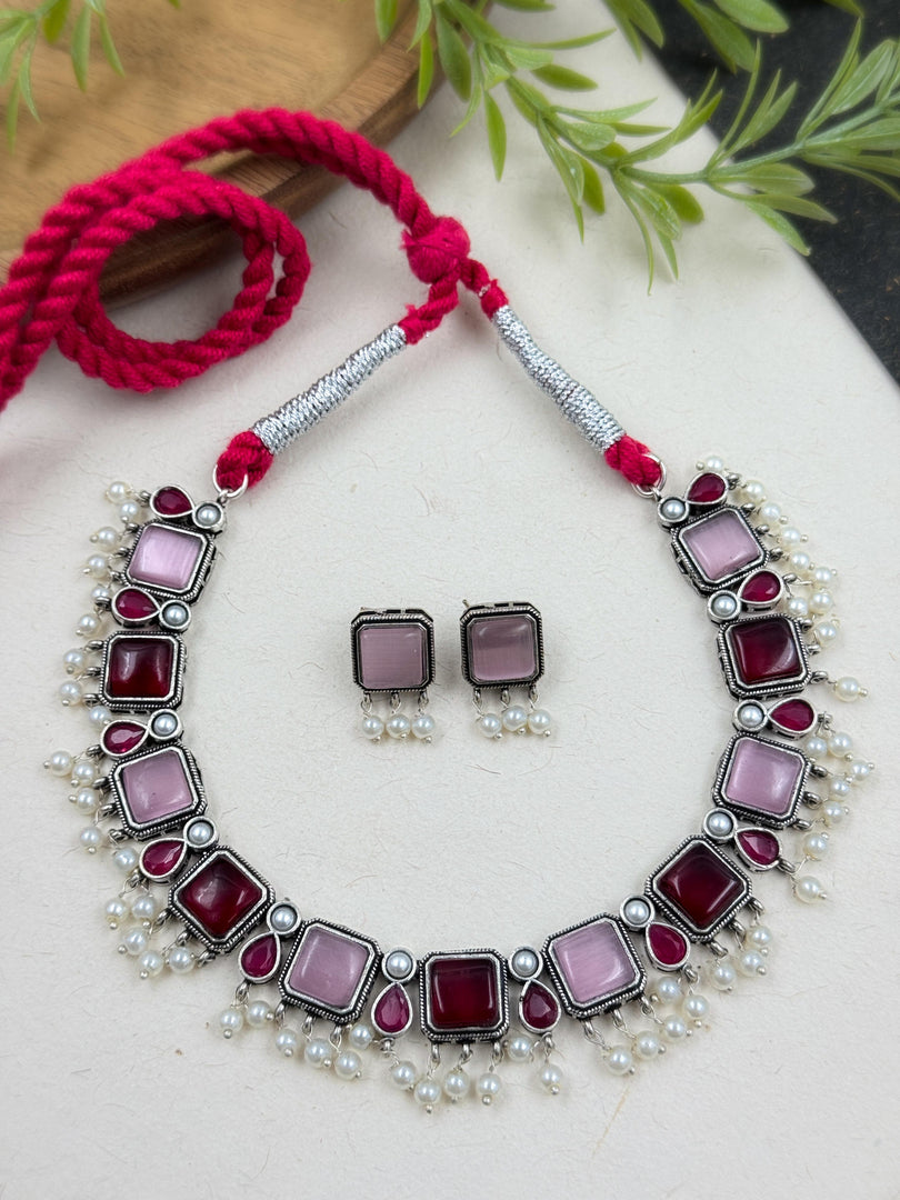 ARRYA STONE NECKLACE SET