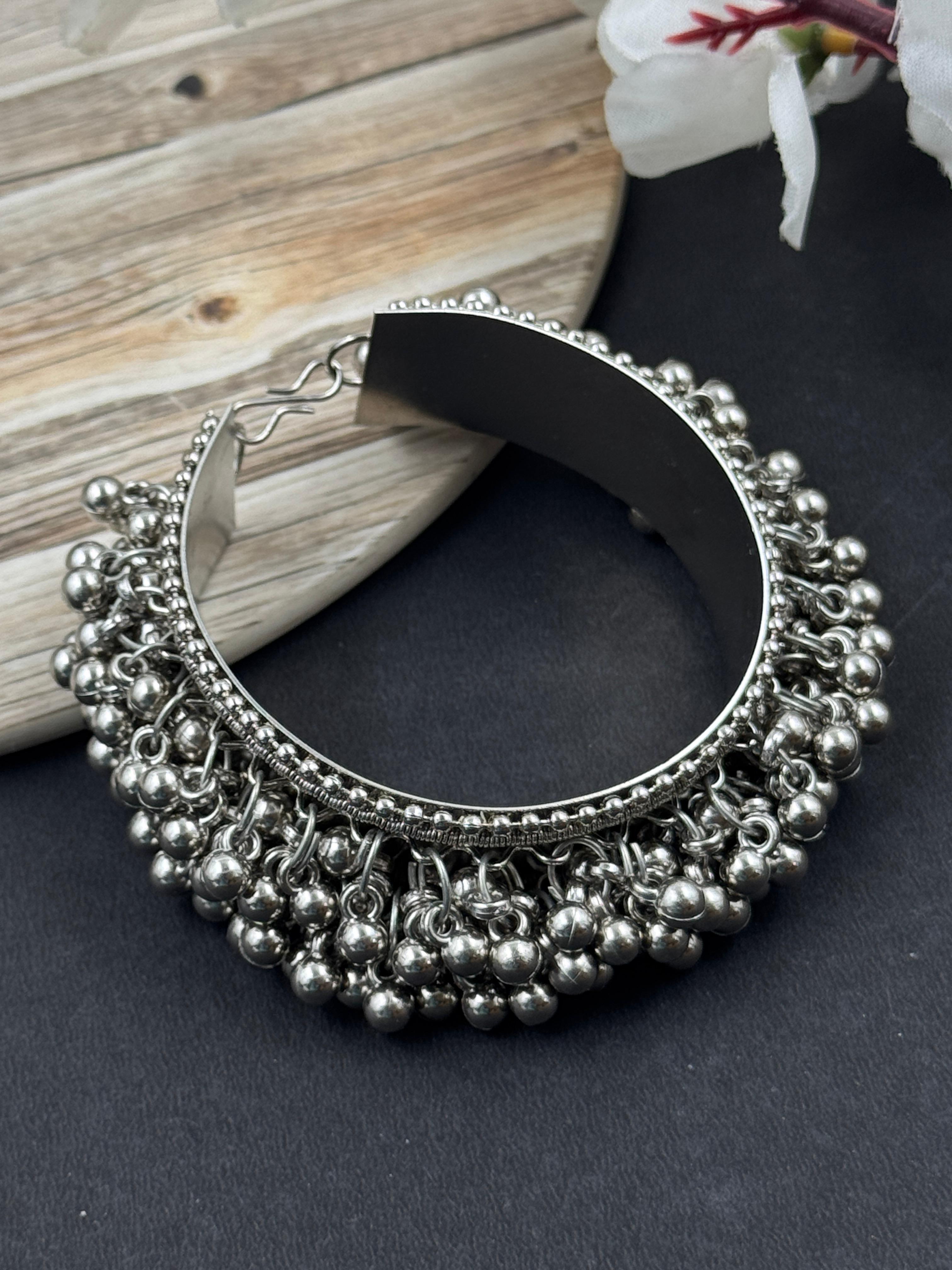 Oxidised Ghungroo Chokar Jewellery set