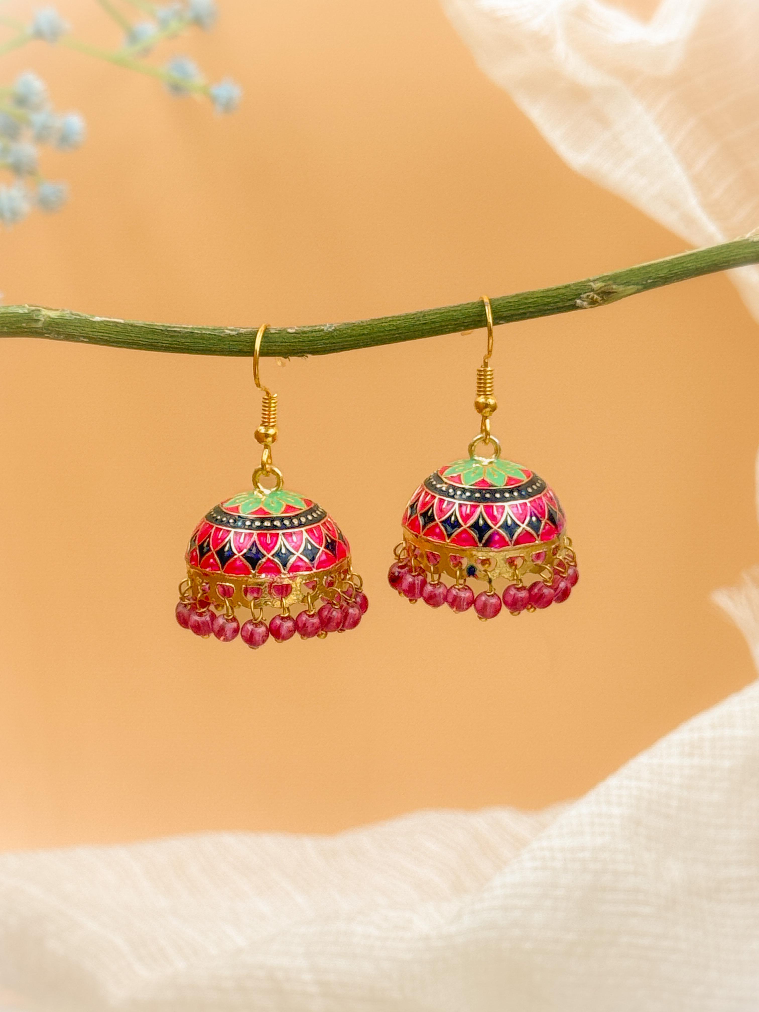 MEENAKARI JHUMKA PACK OF 2