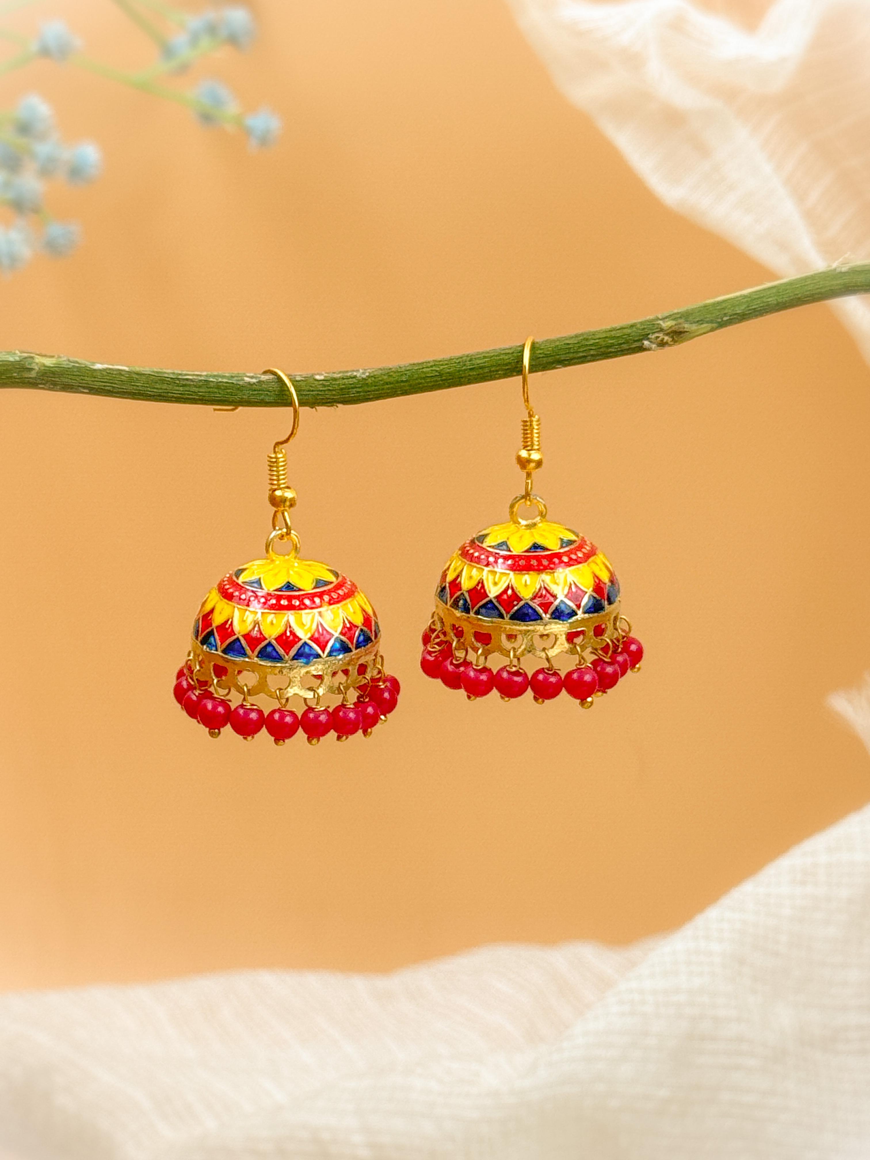 MEENAKARI JHUMKA PACK OF 2