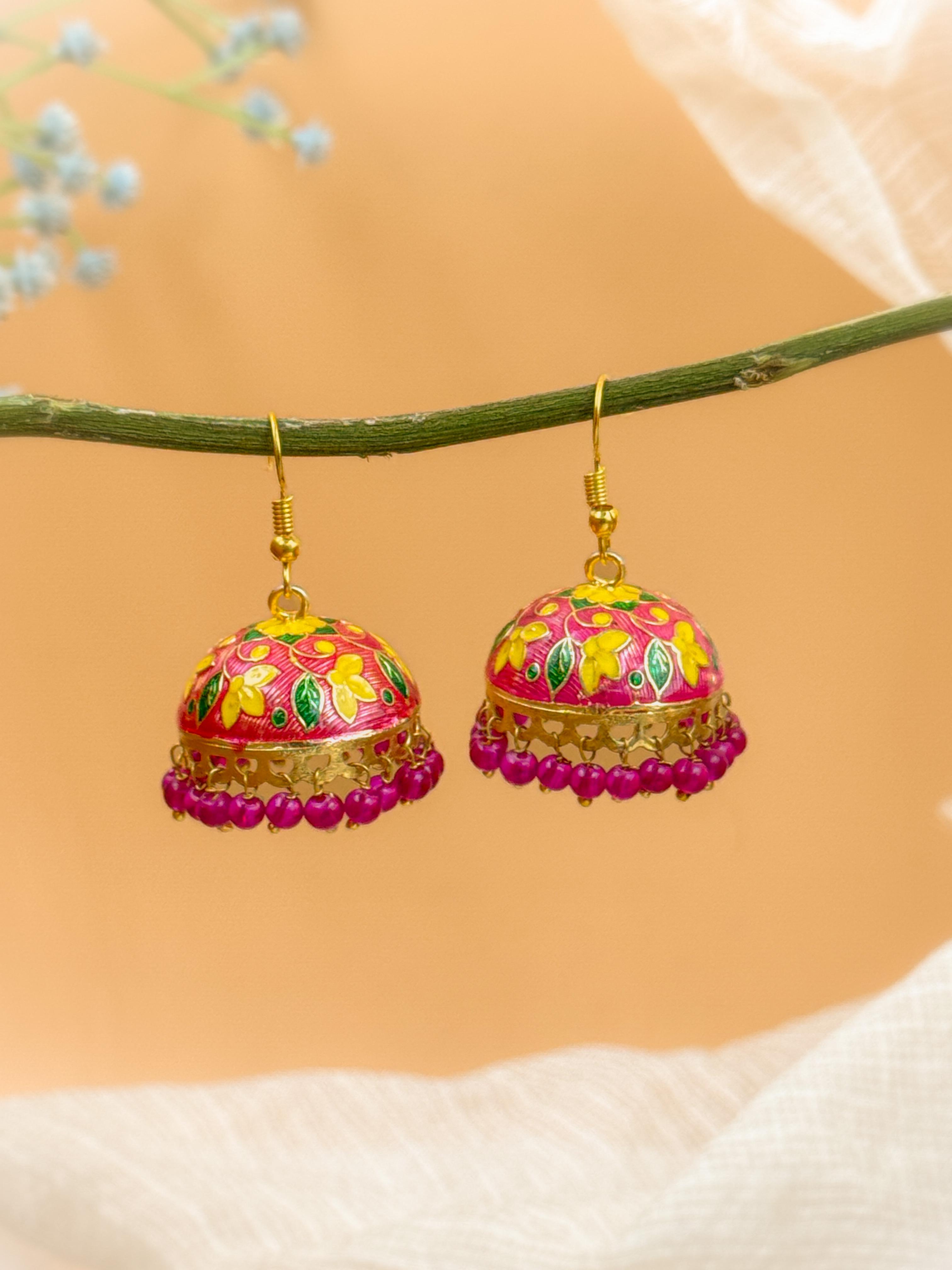 MEENAKARI JHUMKA PACK OF 4