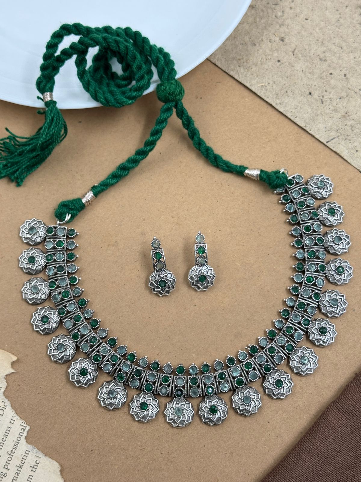 PRISHA STONE NECKLACE SET