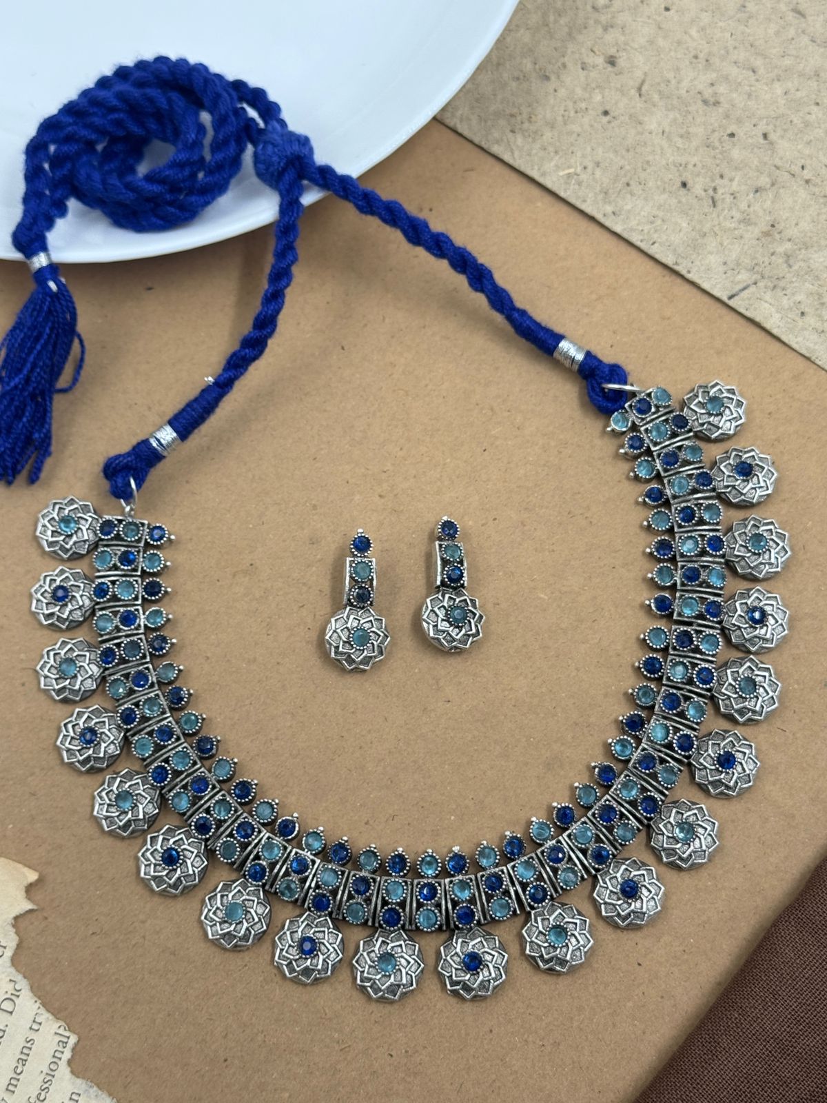 PRISHA STONE NECKLACE SET