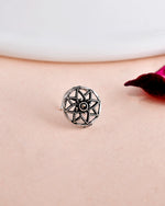 Load image into Gallery viewer, MOHINI DESIGNER SILVER OXIDISED CHOKER NECKLACE JEWELLERY SET COMBO