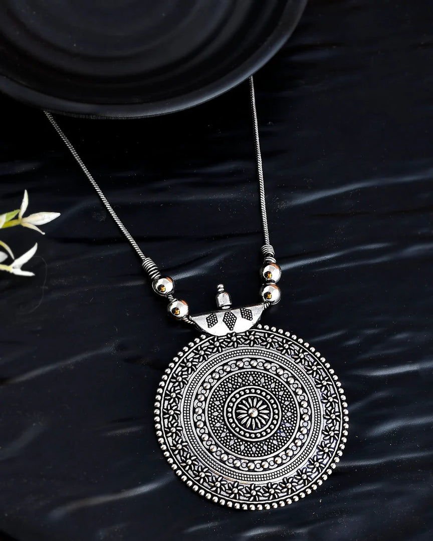 2 NECKLACE OXIDISED JEWELLERY SET COMBO