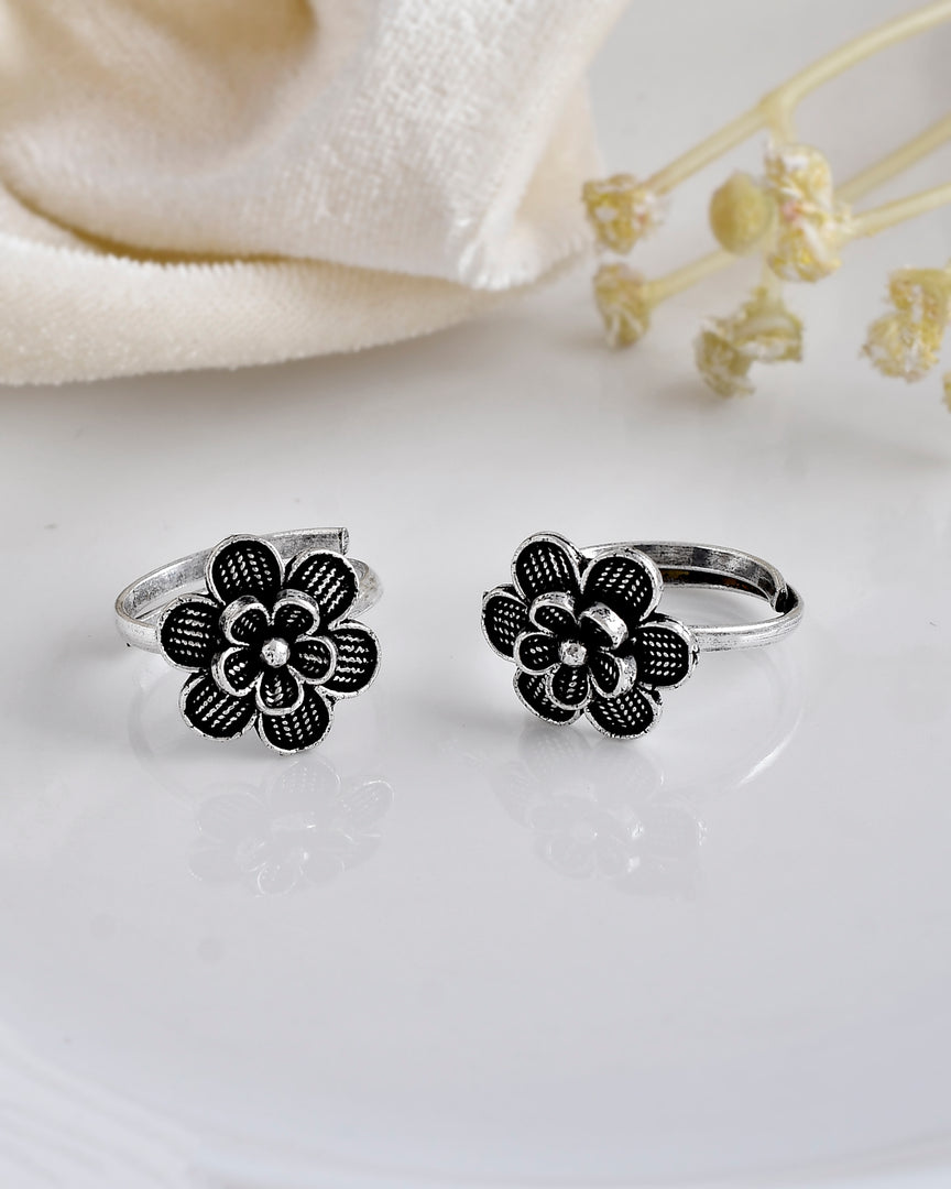 ZOYA SILVER OXIDISED JEWELLERY SET COMBO