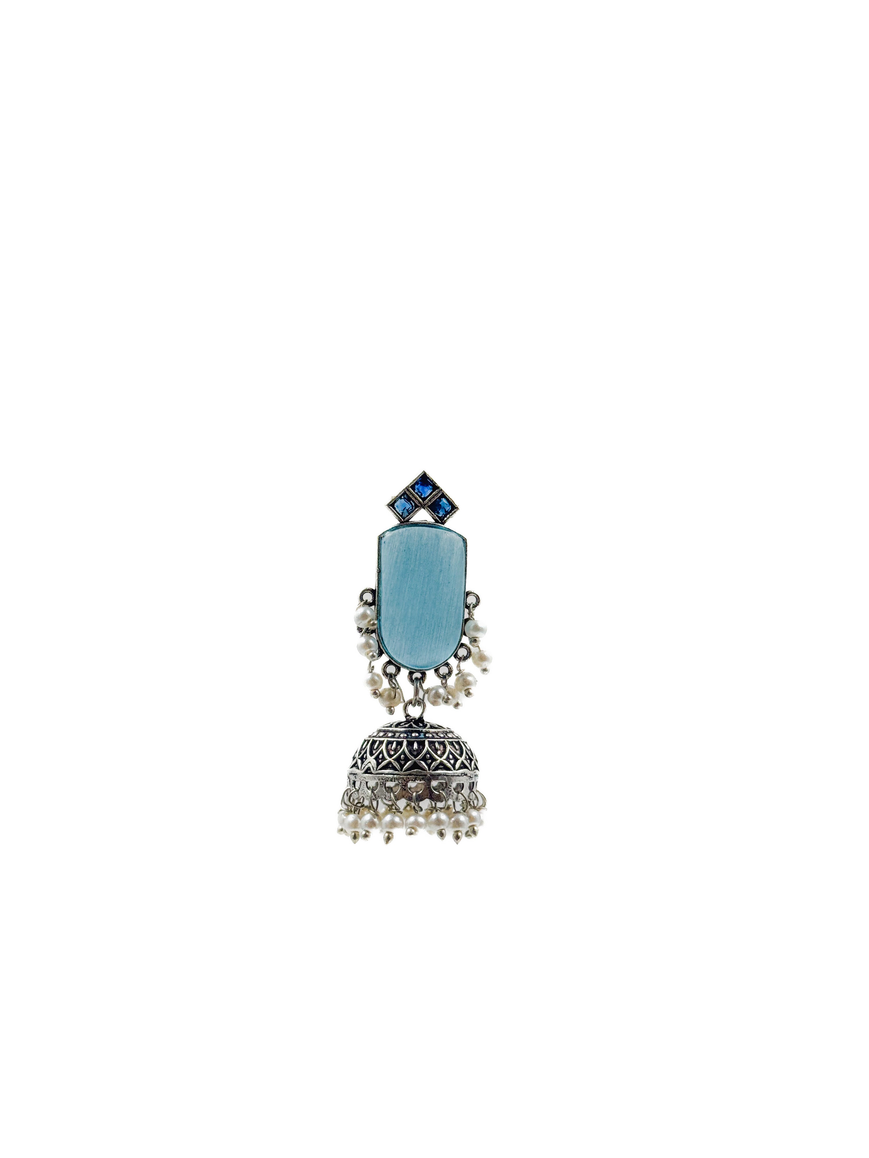 MIHIKA STONE JHUMKA EARRINGS