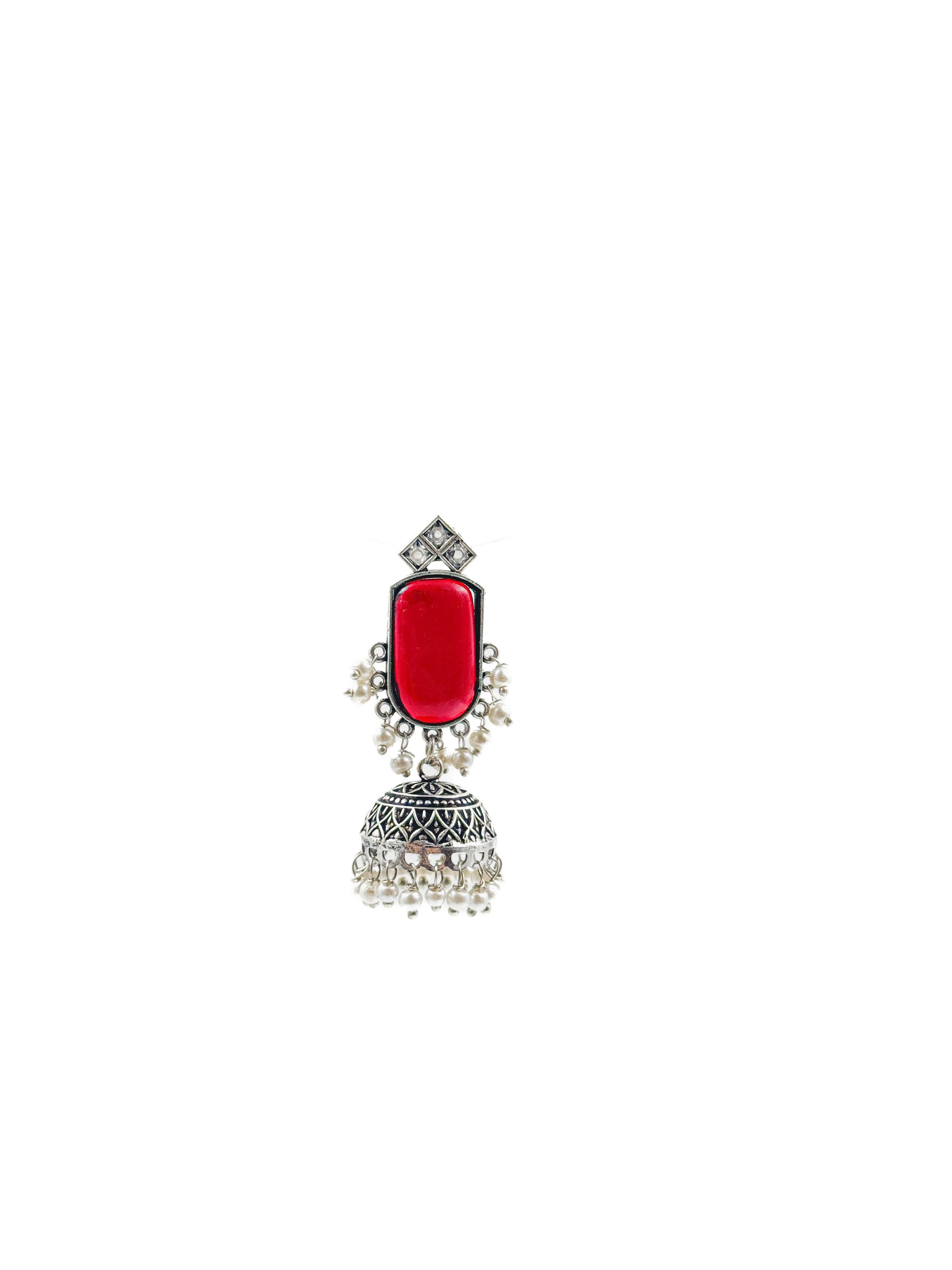 MIHIKA STONE JHUMKA EARRINGS