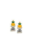 Load image into Gallery viewer, Anya Jhumka Stone Earrings