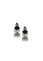 Load image into Gallery viewer, Anya Jhumka Stone Earrings