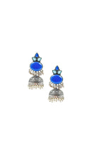 Load image into Gallery viewer, Anya Jhumka Stone Earrings