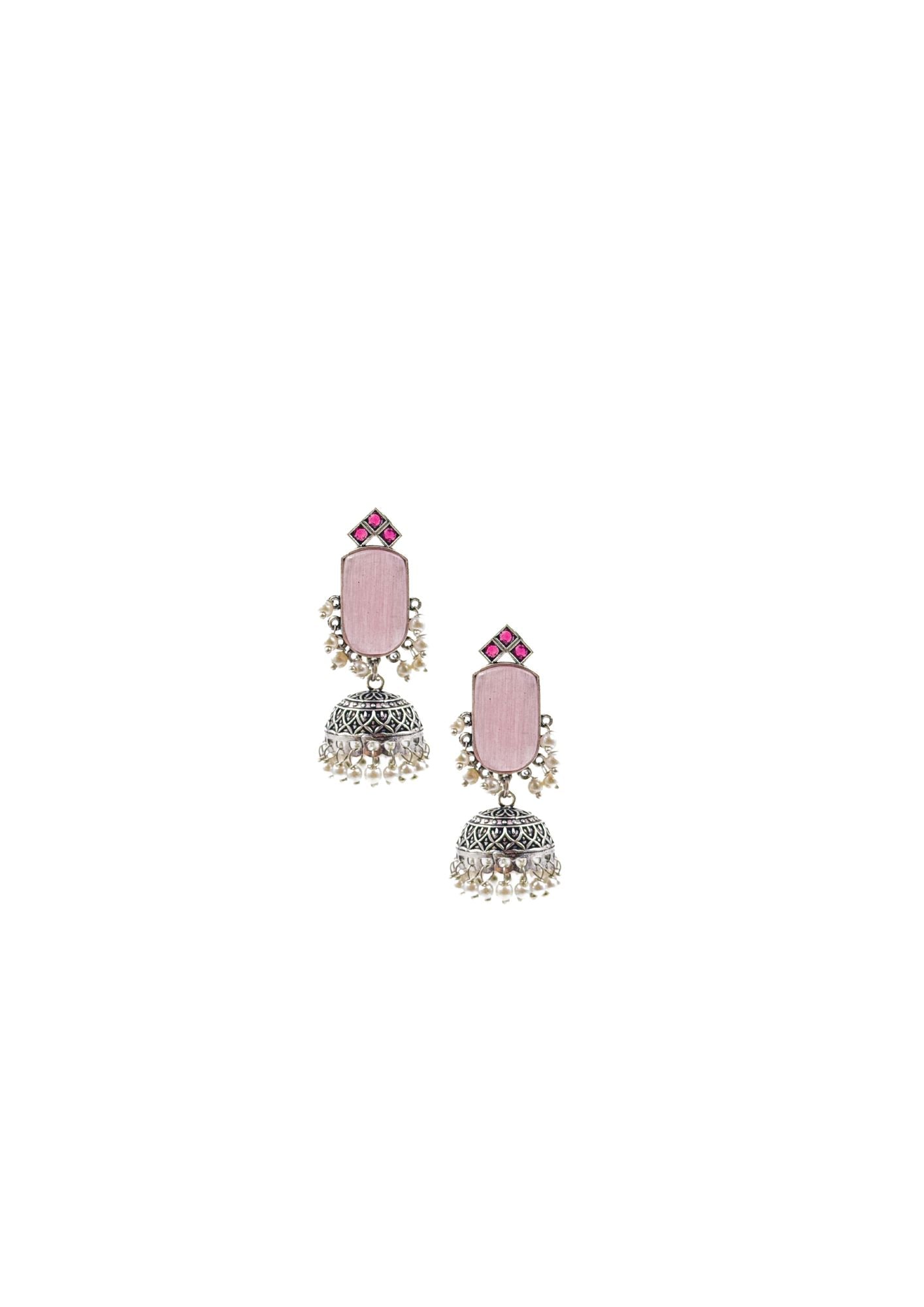 MIHIKA STONE JHUMKA EARRINGS