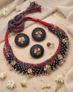 Load image into Gallery viewer, Navya Threaded Jewellery Set