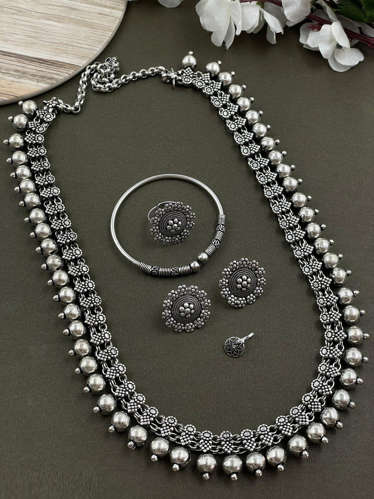 KEYA OXIDISED HERAM JEWELLERY SET COMBO