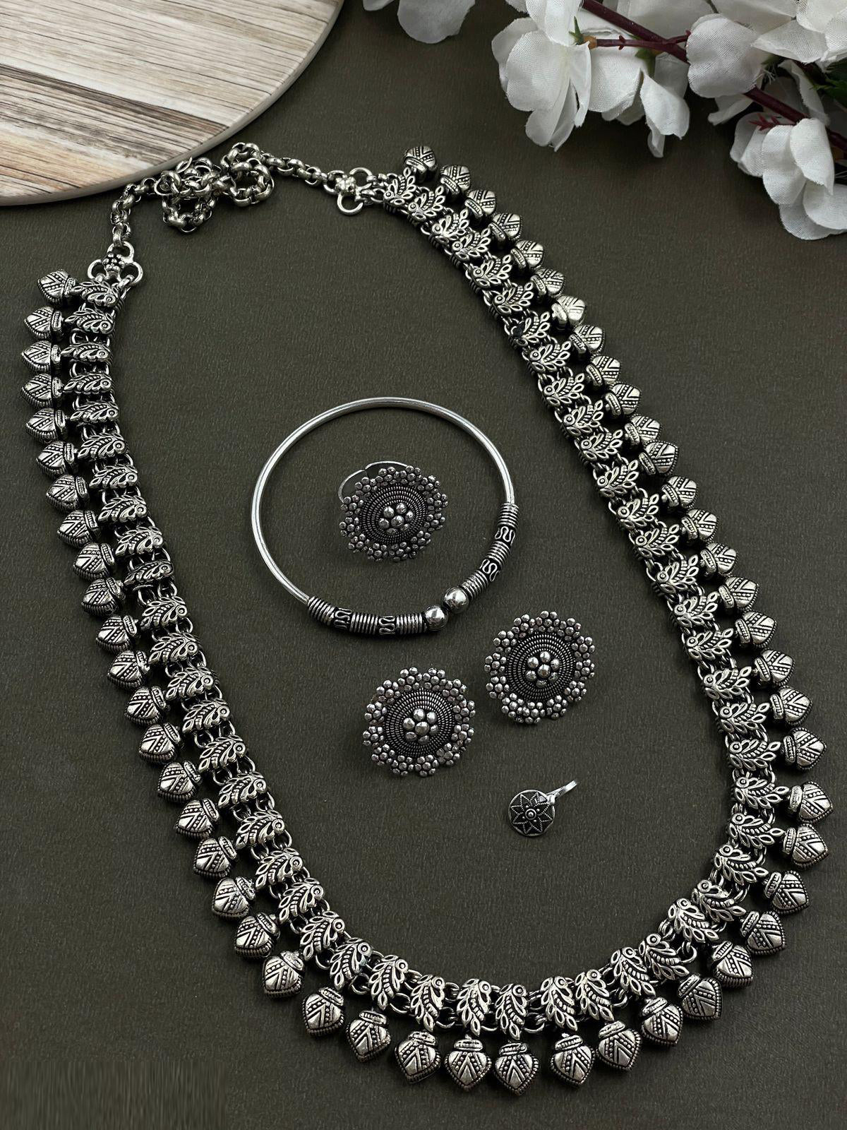 AADHYA OXIDISED HERAM JEWELLERY SET COMBO