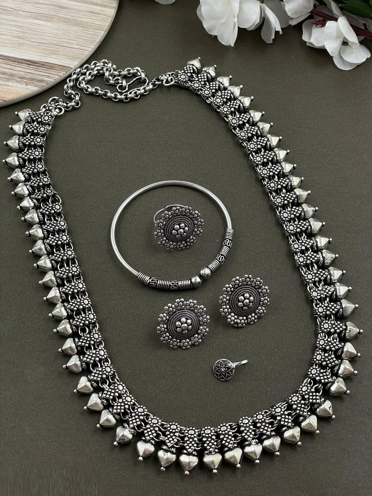 KEYA OXIDISED HERAM JEWELLERY SET COMBO