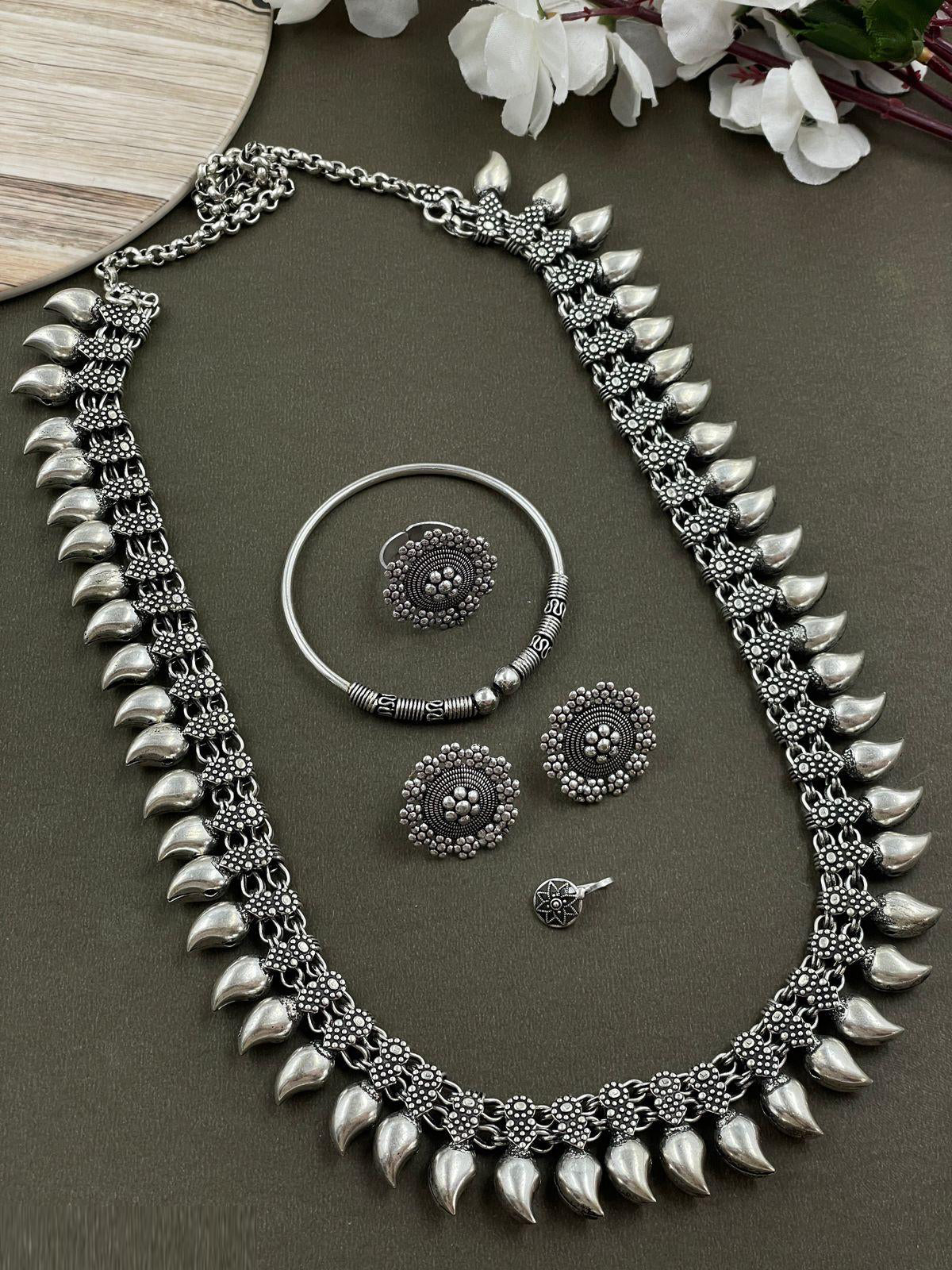 AADHYA OXIDISED HERAM JEWELLERY SET COMBO