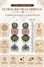 Load image into Gallery viewer, Vaidehi Jhumka Stone Earrings