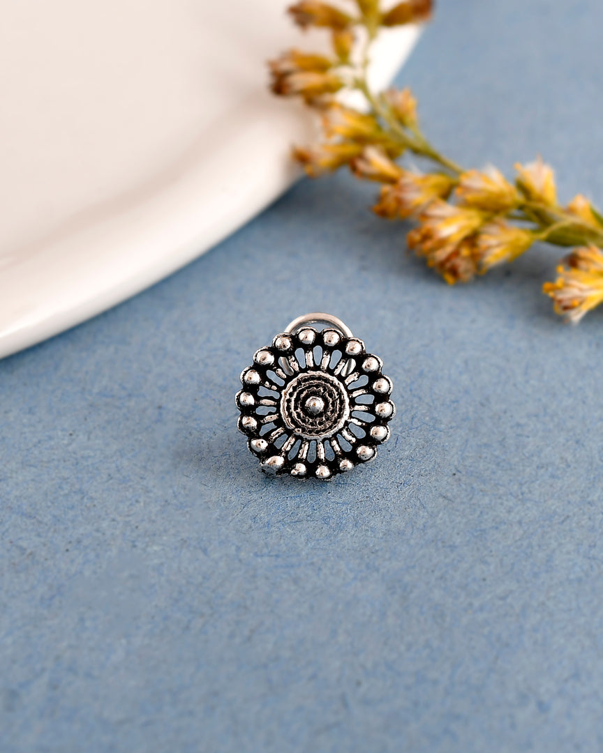 Misha OXIDISED PIERCING NOSEPIN COMBO OF 6