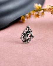 MEERA OXIDISED PIERCING NOSEPIN COMBO OF 4