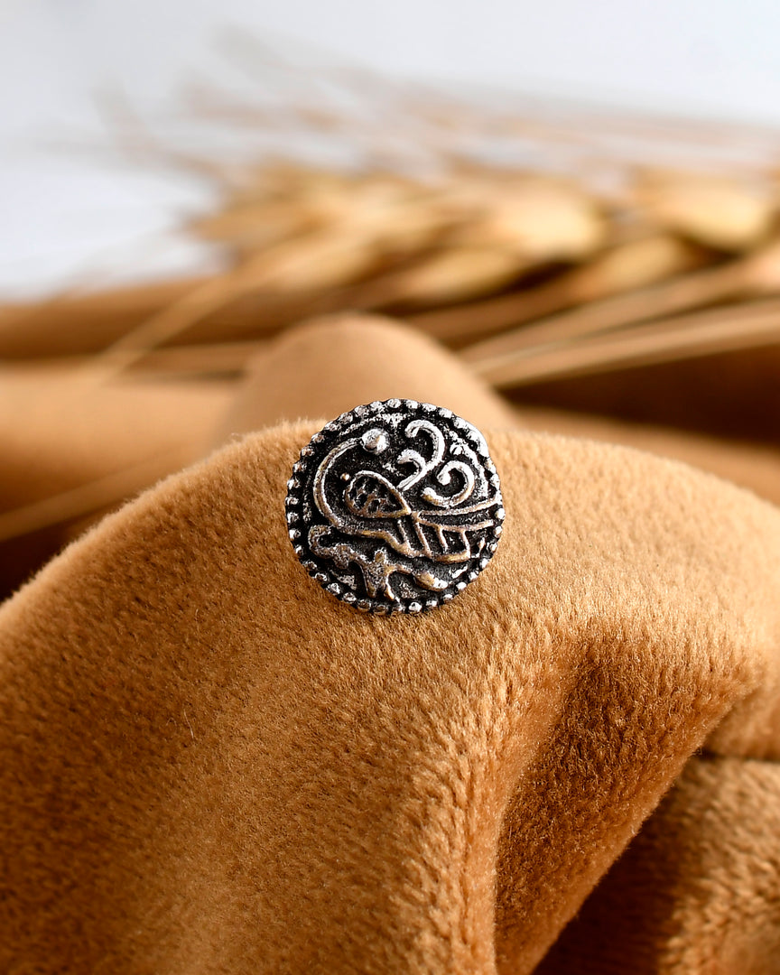 DIPTI OXIDISED PIERCING NOSEPIN COMBO OF 6