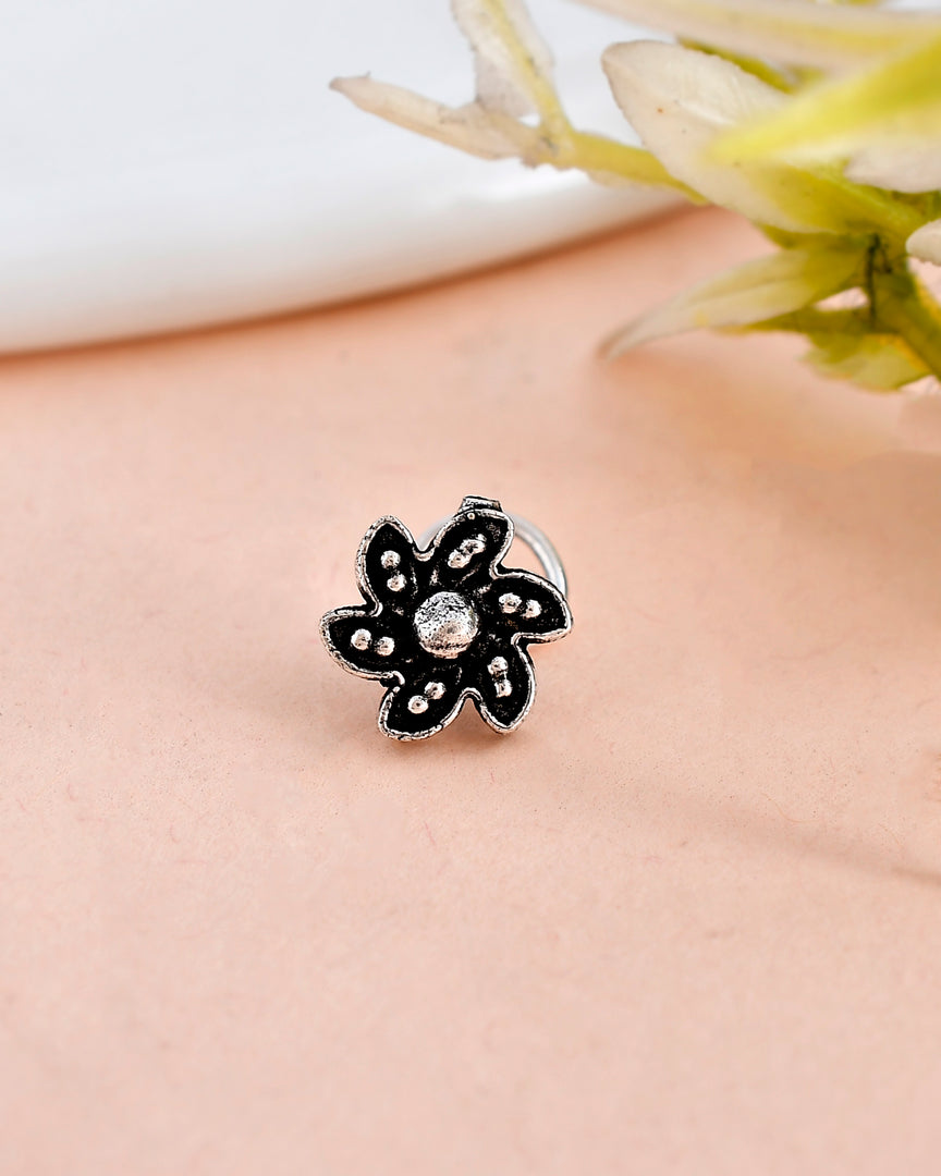 KISHNA OXIDISED PIERCING NOSEPIN COMBO OF 6