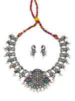 Load image into Gallery viewer, Janvi Stone Necklace Set