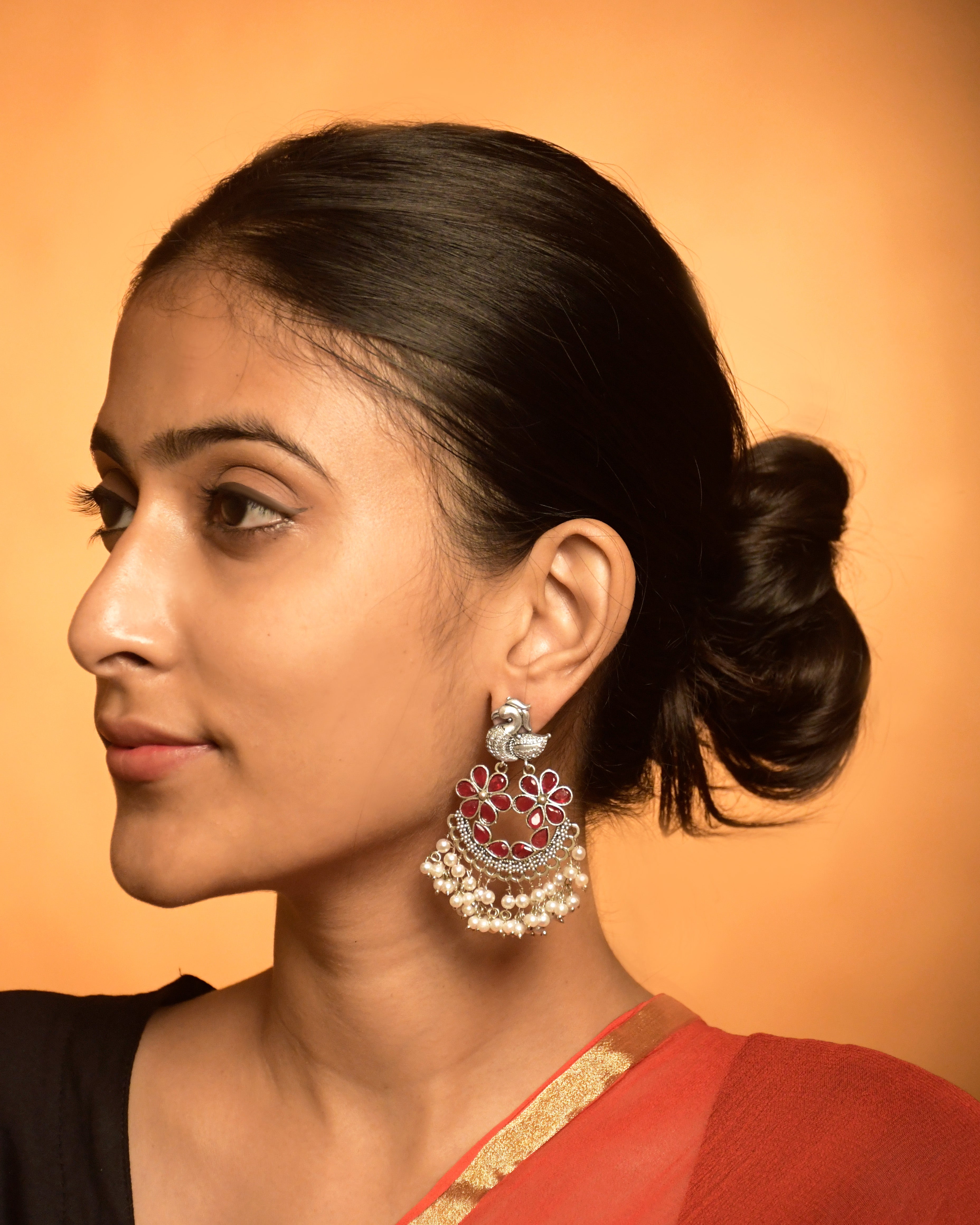 AROHI OXIDISED DANGLER EARRINGS
