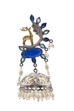 Load image into Gallery viewer, Sharon Jhumka Stone Earrings
