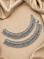 Load image into Gallery viewer, Silver Plated Ghungroo Anklet